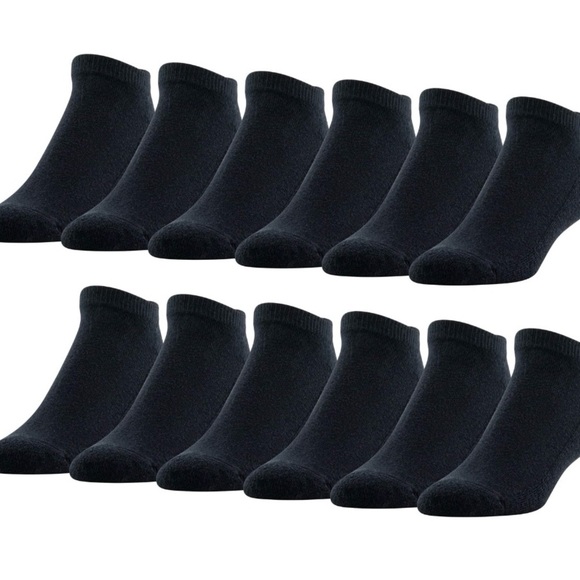 2 PowerSox Men's Cushion No Show Socks, 12-Pack 
24 Total 1 Pack Each Blk & Wht - Picture 8 of 11